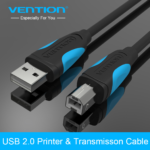 Cable de Impresora USB-A 2.0 a USB-B   Macho/Macho / 1.5M / Negro  VAS-A16-B150  Vention