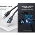 Cable de Impresora USB-A 3.0 a USB-B   Macho/Macho /1M / Negro  COOBF  Vention