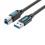 Cable de Impresora USB-A 3.0 a USB-B   Macho/Macho /1M / Negro  COOBF  Vention - Imagen 2
