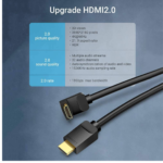 Cable HDMI   Angulo Recto 270° / 1.5M / Negro  AAQBG  Vention