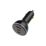 Cargador Auto C102   USB C a Tipo C  160W  PD30W+PD30W+QC100W  Negro  LDNIO - Imagen 2