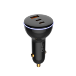 Cargador Auto C102   USB C a Tipo C  160W  PD30W+PD30W+QC100W  Negro  LDNIO - Imagen 3