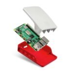Carcasa para Raspberry PI 4B   Blanco/Rojo - Imagen 2