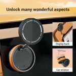 Soporte Vehicular Magnético K10b   Plegable  c/Ventosa  Negro/Anaranjado - Imagen 3