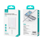 Power Bank Magnético c/Soporte   10.000mAh  Carga Inalámbrica  Cable Tipo C  Celeste  CD219 USAM - Imagen 5