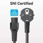 Cable de Poder Conector C5   1.8M / Negro  ZCKBAC  Vention