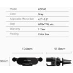 Soporte Vehicular para Ventilación   de 4.7" a  7.2" / Negro  KCEH0  Vention - Imagen 2