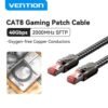 Cable de Red Gaming   Cat.8 SFTP / 1.5M / Gris  Zinc  IKMHG  Vention