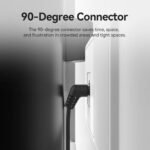 Cable de Red   Cat.6 UTP  Angulo Recto / Giro 360°/ 5M / Gris  IBOHI  Vention - Imagen 4