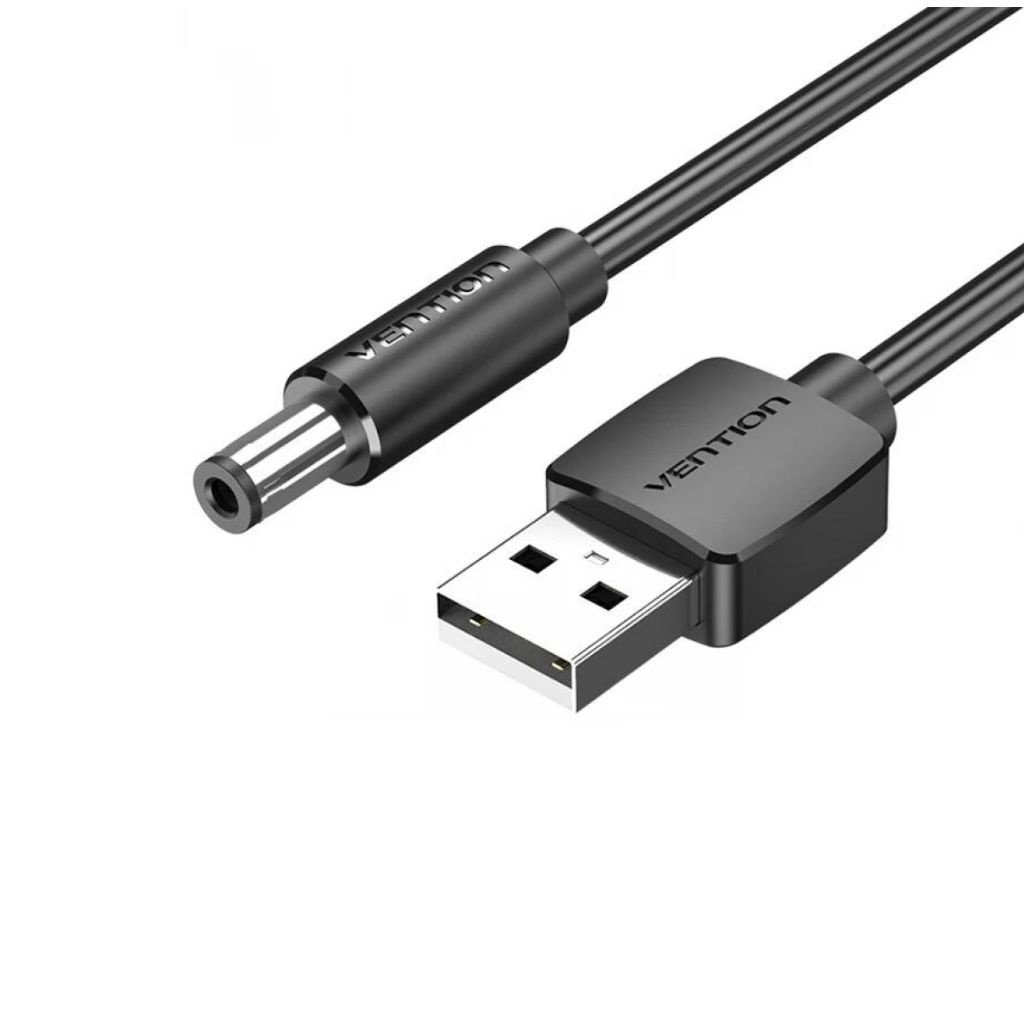 dlimgs.php_-1509.jpg Cable DC Power USB-A a 5.5 mm 0.5M / Negro CEYBD Vention - Imagen 1
