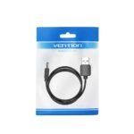 Cable DC Power USB-A a 3.5 mm x 1.35 mm    5V / 1M / Negro  CEXBF  Vention - Imagen 4