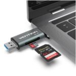 Lector de tarjetas SD/TF USB C/USB 3.0/Micro USB   Gris  CCHH0  Vention - Imagen 2