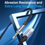 Cable de Audio Micro USB a 3.5mm   Macho/Macho / 5M / Negro  BDGBG Vention - Imagen 2