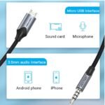 Cable de Audio Micro USB a 3.5mm   Macho/Macho / 5M / Negro  BDGBG Vention - Imagen 3