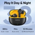 Auricular Bluetooth Buds T110   ENC  Negro  Realme - Imagen 2