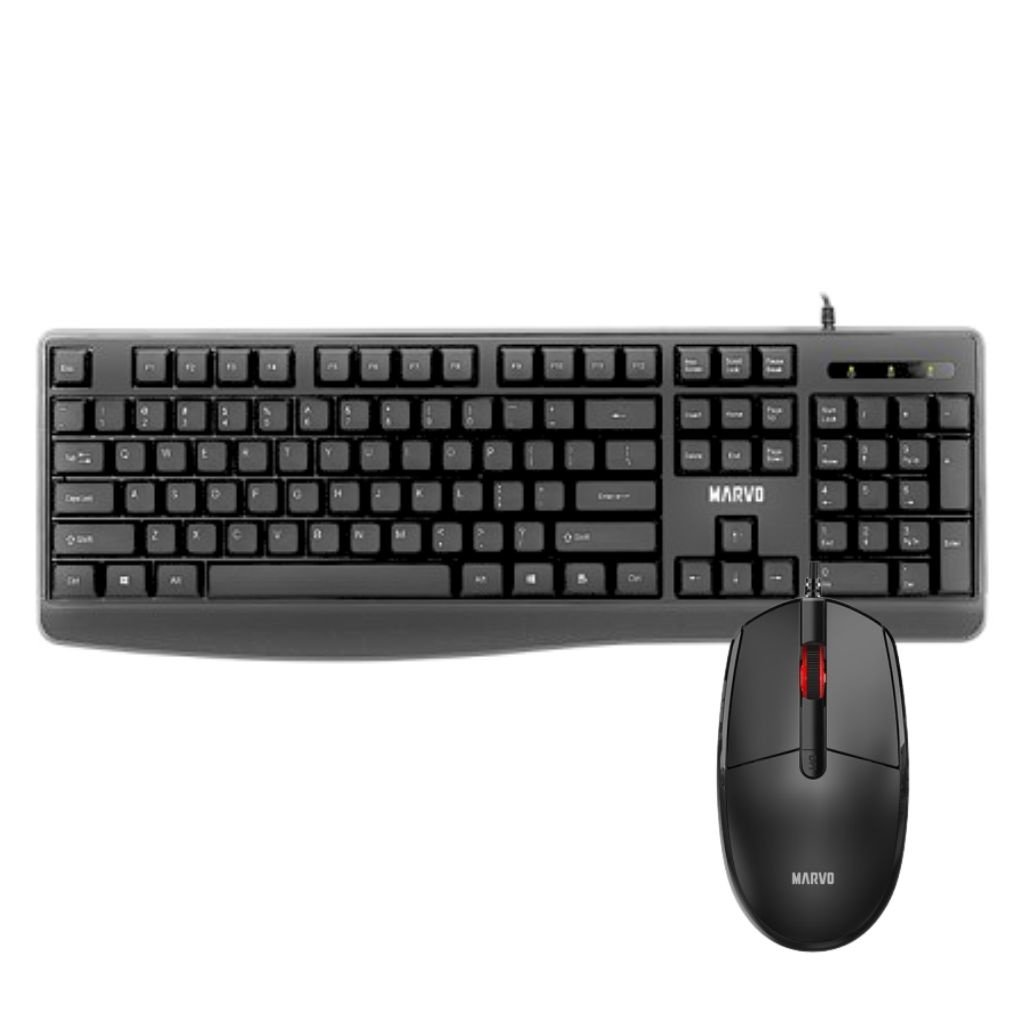 dlimgs.php_-1637.jpg Combo Mouse/Teclado USB CM009 Negro Marvo - Imagen 1