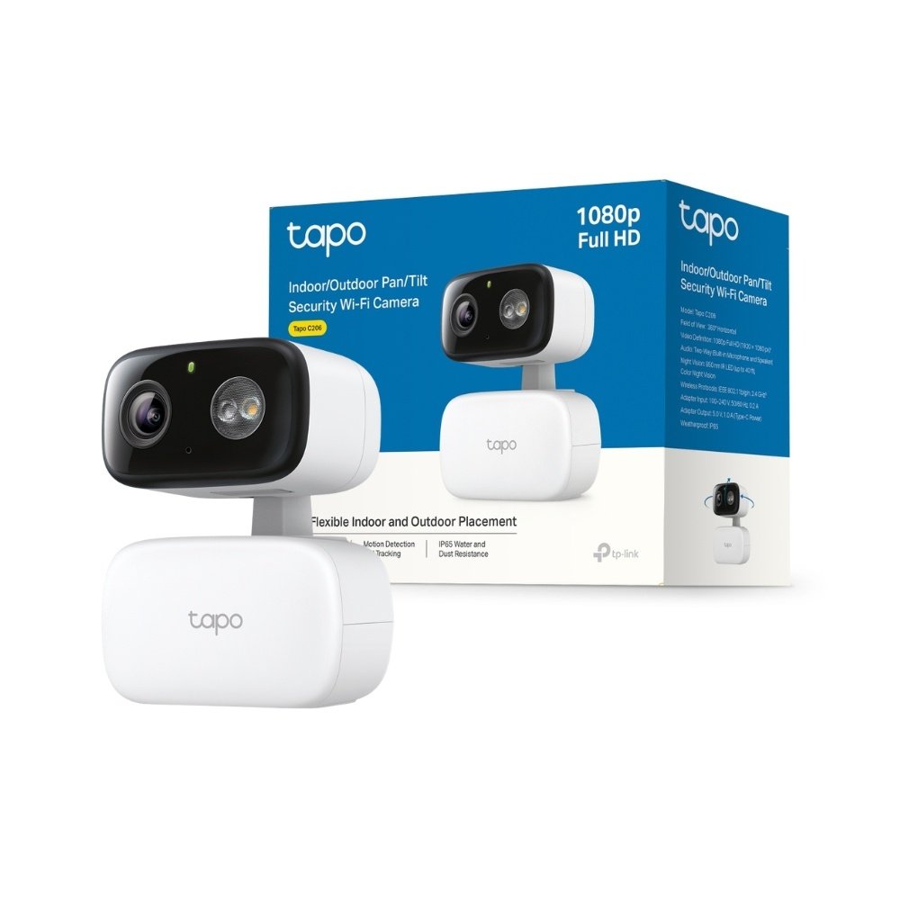 Cámara Wi-Fi TP-LINK Tapo C206 | Full HD para interiores y exteriores