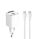 Cargador Pared A2317C   USB C a Tipo C  30W  PD/QC3.0  Carga Rápida  Blanco  LDNIO - Imagen 2