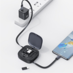 Cable de Datos C/Box 8 Pines  USB C a USB C  60W  1M  Gris  U87  Carga Rápida  SJ650  USAMS - Imagen 4