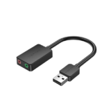 Tarjeta Sonido Externa   USB 2p / 0.15M / Negro  CDYB0  Vention - Imagen 3