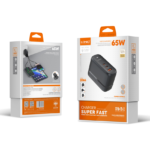 Q366   Cargador de Pared 65W  GaN  Carga Rápida  1USB A + 2USB C  LDNIO - Imagen 3