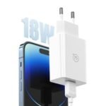Cargador de Pared CC083   18W  QC3.0  Cable Tipo C  3A  Blanco  USAMS - Imagen 3
