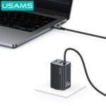 Cargador Pared   65W USB A + 2 USB C GaN  Carga Rápida  Tipo C a Tipo C  Negro  CC266  USAMS - Imagen 2