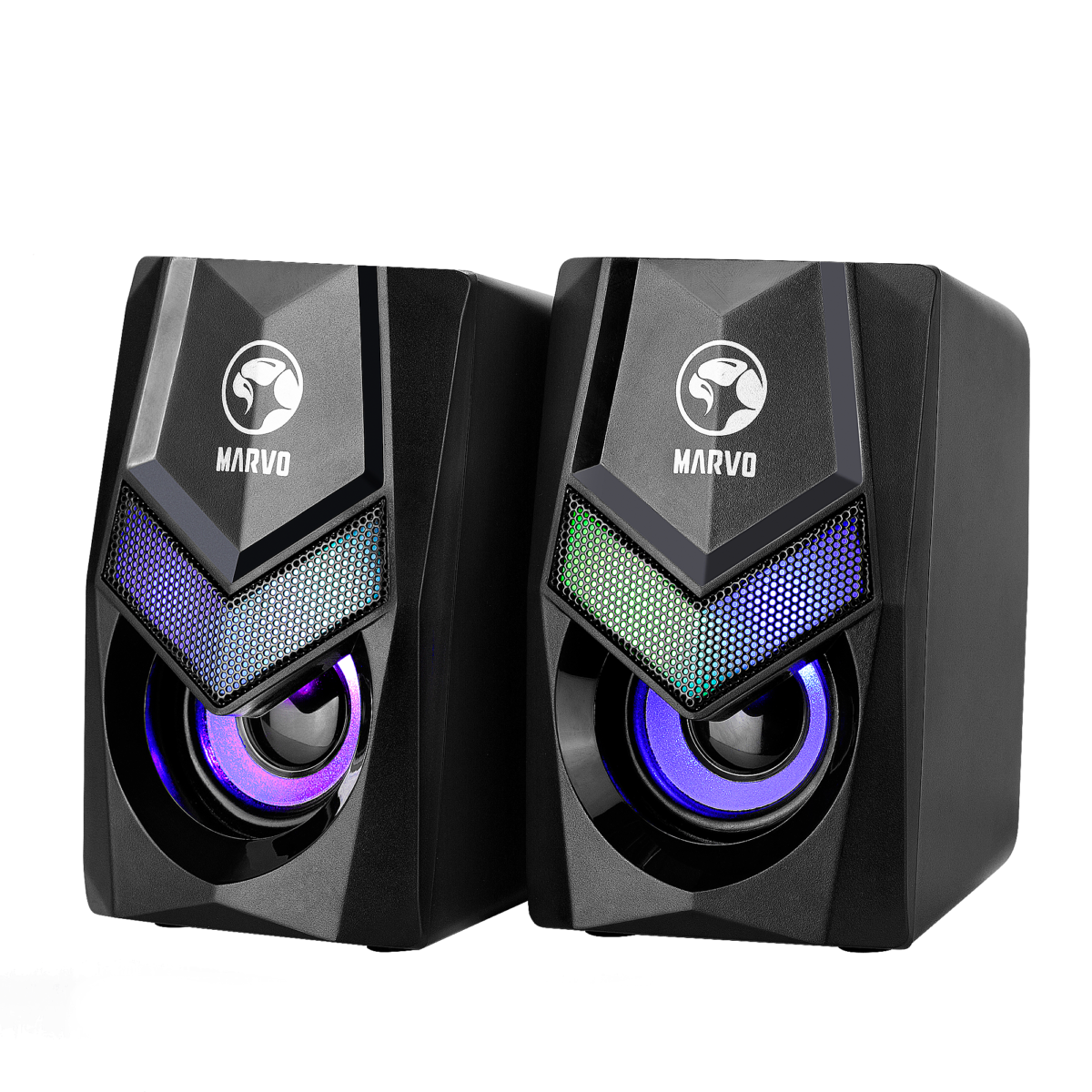 Parlantes Gamer   2x3W  RGB  USB  SG-118  Marvo - Imagen 3