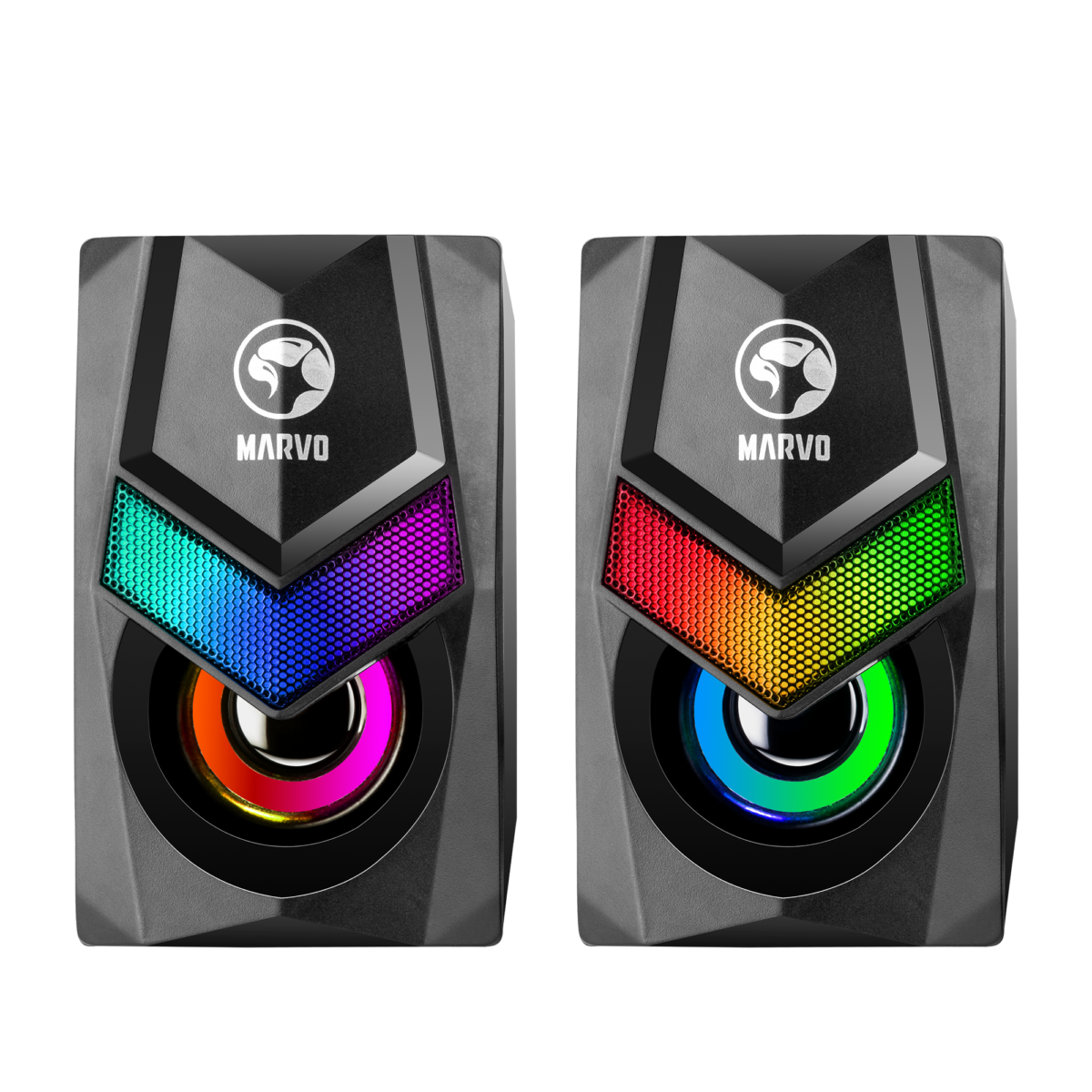 Parlantes Gamer   2x3W  RGB  USB  SG-118  Marvo - Imagen 4
