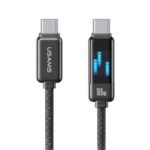 Cable de Datos Meteor Series SJ744   USB C a USB C  100W  1.2M  Gris  USAMS - Imagen 8