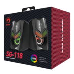 Parlantes Gamer   2x3W  RGB  USB  SG-118  Marvo - Imagen 7