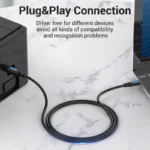 Cable de Impresora USB-C 2.0 a USB-B   Macho/Macho / 2A / 1M  Negro  CQUBF Vention - Imagen 9