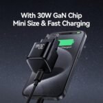 Cargador Pared   30W USB C GaN  Carga Rápida  Blanco  CC262  USAMS