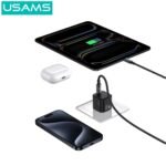 Cargador Pared   20W USB C GaN  Carga Rápida  Blanco  CC260  USAMS - Imagen 2