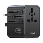Cargador de viaje   17W  Dual USB-C + USB A  CC308  Negro  USAMS - Imagen 3