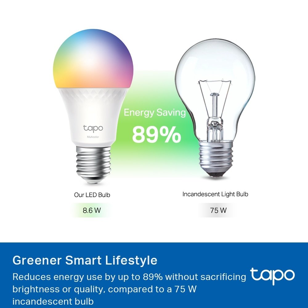 Lámpara LED Inteligente TP-LINK Tapo L535E | WiFi, RGB, Multicolor, 8.6 W (2-pack) - Imagen 8