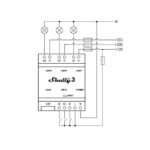 Shelly Pro 3   Relé Wi-Fi  Triple  DIN - Imagen 3