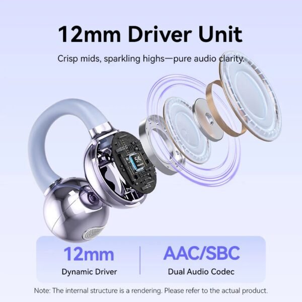 Auricular Bluetooth ECHO CLIP A1   Open Ear / Violeta  NBWV0  Vention
