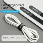 Tira Organizadora para Cables   10 Piezas / Negro KAOB0-10  Vention