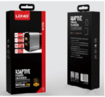Cargador Pared A2206   Micro USB  2.4A  2 USB  Negro/Gris  LDNIO