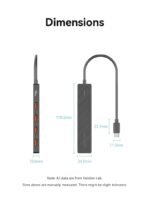 HUB USB-C a USB-A 3.2 Gen 2 x 4 + USB C 10G   0.15M / Negro  CHJBB  Vention - Imagen 5