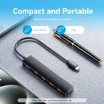 HUB USB-C a USB-A 3.2 Gen 2 x 4 + USB C 10G   0.15M / Negro  CHJBB  Vention - Imagen 7