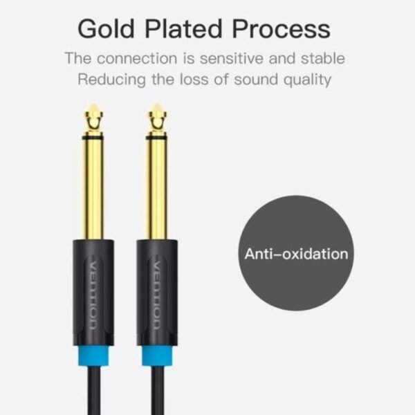 dlimgs.php_-2269.jpg Cable de Audio 6.35 mm TS Macho/Macho / 1.5M / Gris BAABG Vention