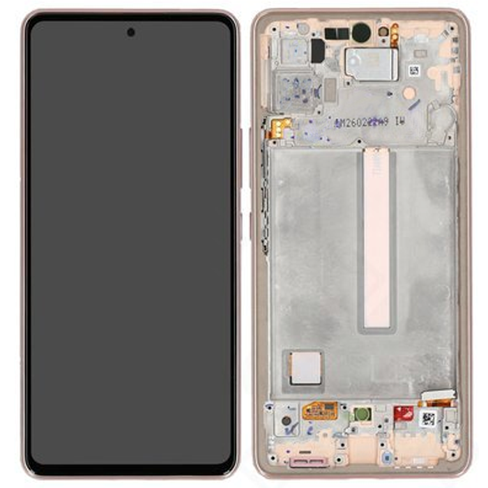 dlimgs.php_-2294.png Display Samsung A536/A53 5G Comp. c/Marco Dorado/Durazno (GH82-28024D/28025D) - Imagen 1