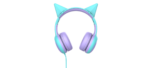 Auricular Stereo para Niños E61V   Violeta  c/Orejitas  Gorsun - Imagen 2