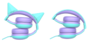 Auricular Stereo para Niños E61V   Violeta  c/Orejitas  Gorsun - Imagen 3