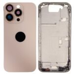 Carcasa Completa c/Marco Medio Apple iPhone 16 Pro   Dorado (sin garantía  sin devolución)