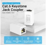 Conector RJ45   Cat.6 FTP / Blanco  IPVW0  Vention