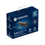 Cargador Auto Turbo Power 45   USB-A + USB-C  45W  USB-C a USB-C  Negro  Motorola