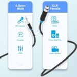 Cable de Audio 6.35mm TRS a XLR   Macho/Hembra/ 1.5M / Negro  BBEBG  Vention